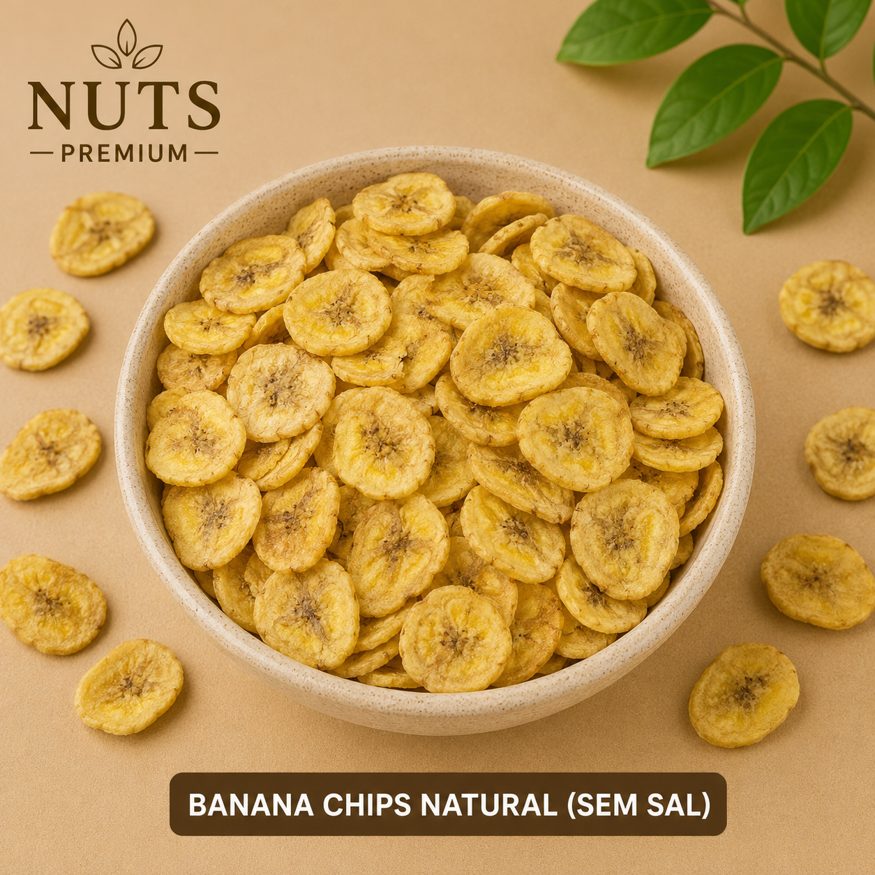 Banana Chips Natural (sem sal)