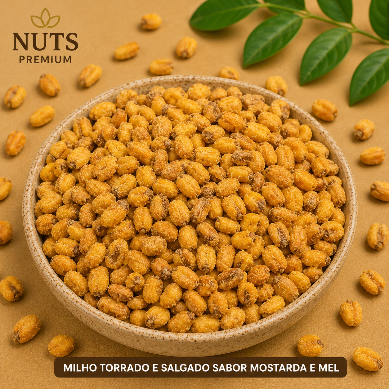 Milho Torrado e Salgado Sabor Mostarda e Mel